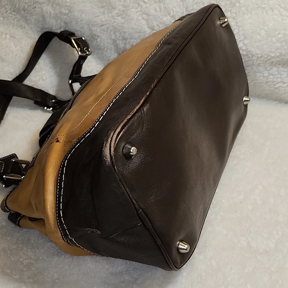 Coach Y2K Hobo  Espresso Brown Suede Leather  Shoulder Carryall  Bag Rare - Picture 9 of 15